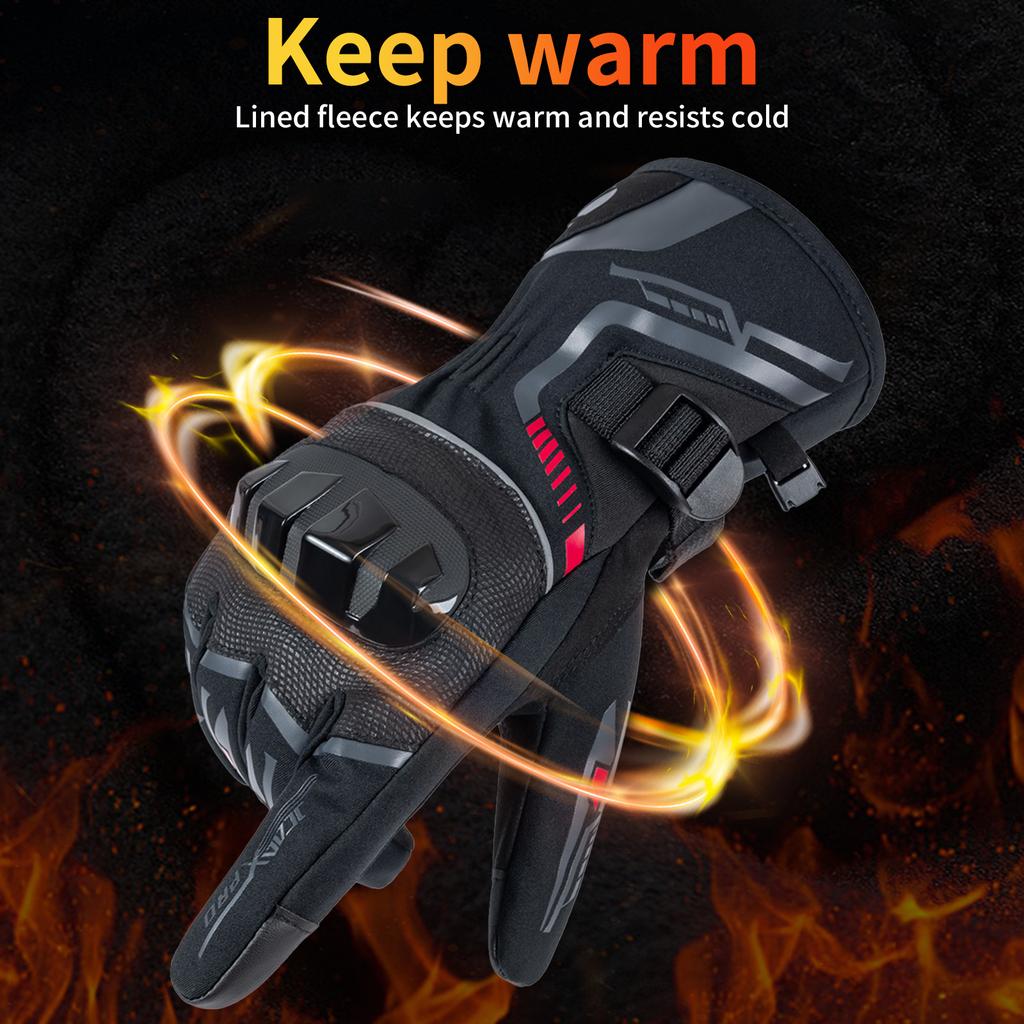Winter riding anti-drop men's and women's waterproof and windproof velvet locomotive protective equipment