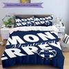 C.F.Monterrey Football Crest Art Printed Pattern Duvet Cover Set – includes 1 duvet cover and 2 matching pillowcases Bedroom decor Christmas gifts