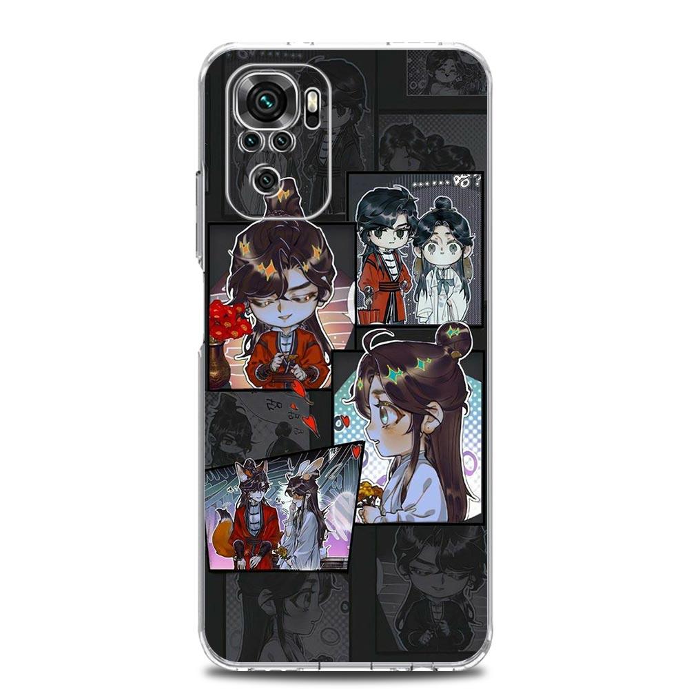 Heaven Official's Blessing Chinese Clear Phone Case For Xiaomi Redmi Note 12 5G 9S 9 8 10 11 Pro+ 9T 8T 10C 9C 9A 7 Pro Cover