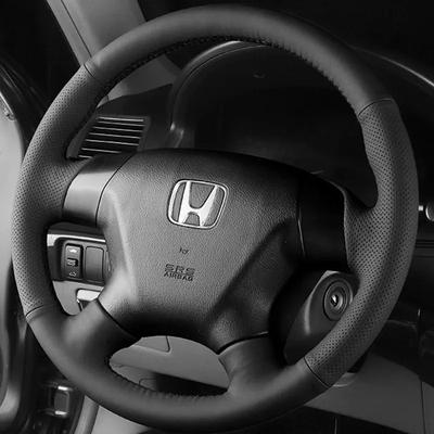 Braid Car Steering Wheel Cover For Honda Accord 7th Odyssey  2003-2010 Microfiber Leather Steering Wrap Car Accessories