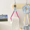 Pink Hanging Beaded Tissue Holder Toilet Paper Holder Phone Chain Multifunctional Decoration Paper Storage Box Home Accessories
