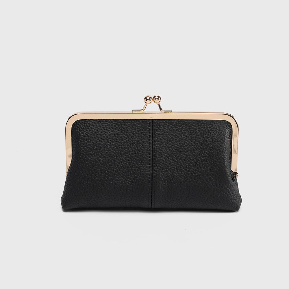 

Женский клатч Кожа Мода Новая сумка чёрный