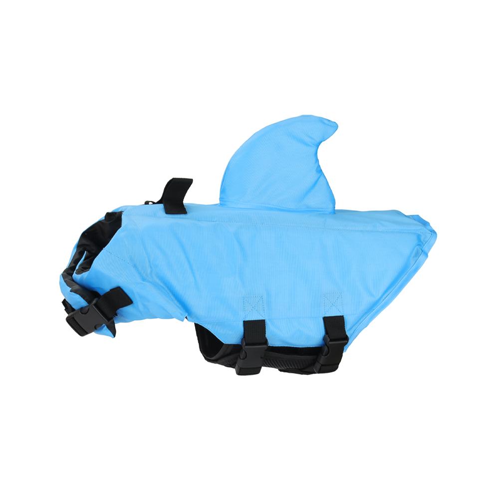 

Shark Dog Life Vest Swimwear Puppy Jacket Dog Swimming Suit Pet Clothes For Small Medium Dog XS（old） синий