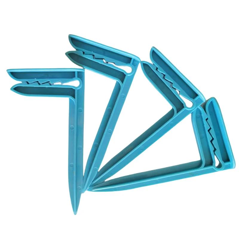4Pcs/Set Beach Towel Clip Camping Mat Clip Outdoor Decorative Clothespins Sheet Holder Towel Clamp Clothes Pegs Tent Clips