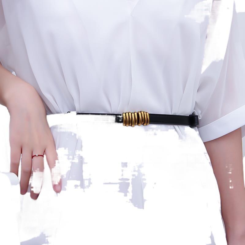 Vintage Retro Style Womens Suit Thin Belt Fashionable Versatile Accessory For Dresses And Coats