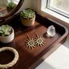 Bohemian Sun Stainless Steel Geometric Earrings For Women