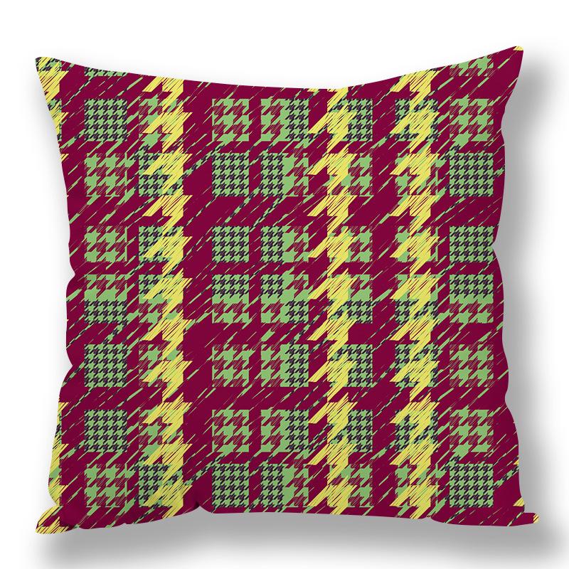 Abstract Houndstooth Geometric Pillow Cover Design Pillow Waist Premium Durable Quality Useful Practical Reliable