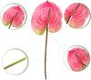3D Printing Latex Artificial Anthurium Lily Flowers Permanent Flower Fake Flowers for Home Decoration Wedding Bridal Bouquet