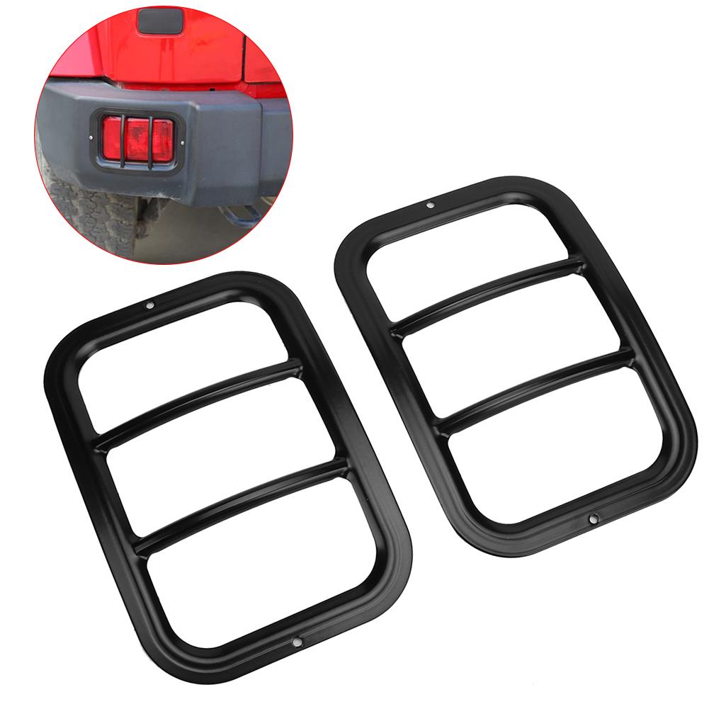 Copertura del telaio della luce fendinebbia del paraurti posteriore 2 pezzi adatta per Jeep Wrangler 2007-2018