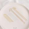 DIY U-Shaped Ear Wire: Handmade 14K/18K Gold & 925 Silver Chain-Shaped Studs - Color-Preserving Jewelry Accessories