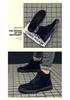 Men's Autumn/Winter Lace-up High-top Velvet Martin Boots - Casual Flat Bottom Trendy Style