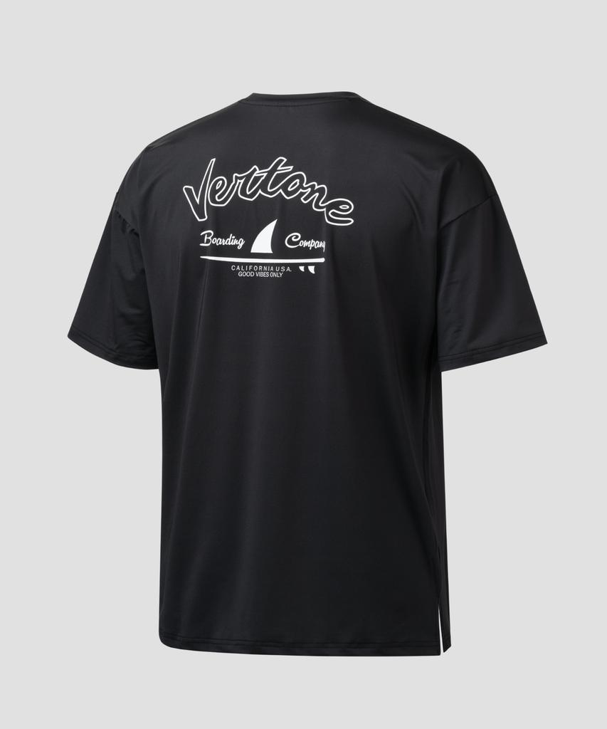 VERTONE Loose Fit Short Sleeve Rash Guard Black