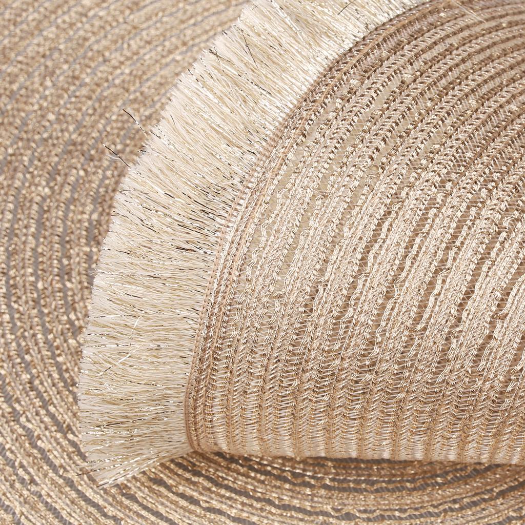 Set of 4/8 Dining Mat Modern Round Tassel Placemats Heat Resistant Table Pad for Bedroom Living Room Kitchen Christmas Decor