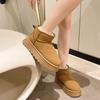 [Shipped on the same day] New thick-soled snow boots women's winter velvet waterproof thickened non-slip warm cotton shoes