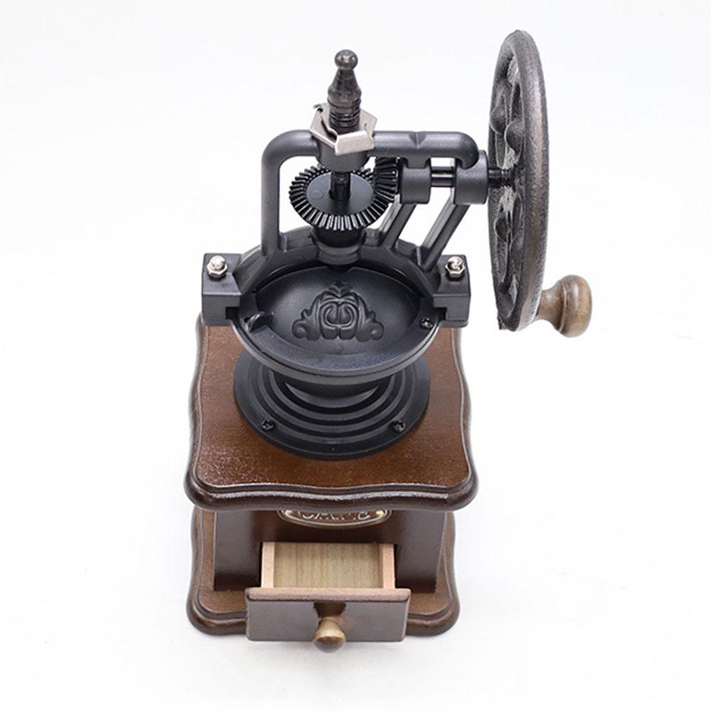 Manual Coffee Grinder Vintage Coffee Bean Grinder Portable Hand Coffee Bean Mill for Home Use