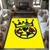 Club America Printed Crystal Velvet Area Rug, Soft Anti-Slip Water Absorbent Floor Mat for Living Room Bedroom