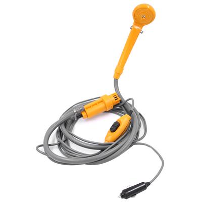 Portable Outdoor Shower Kit, 12V Camping Showers with Water Pump, 6 Meter Cable with Cigarette