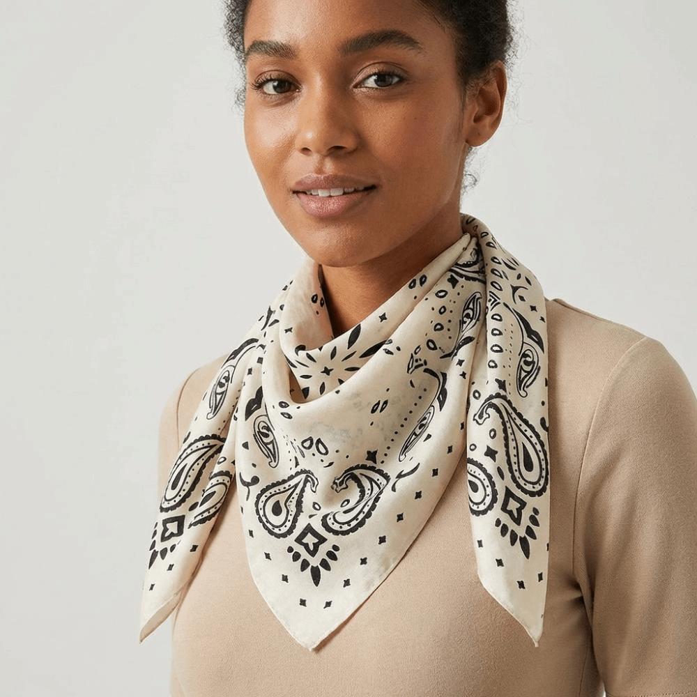 Thin Square Scarf Breathable Square Handkerchief Fashion Small Scarves Summer