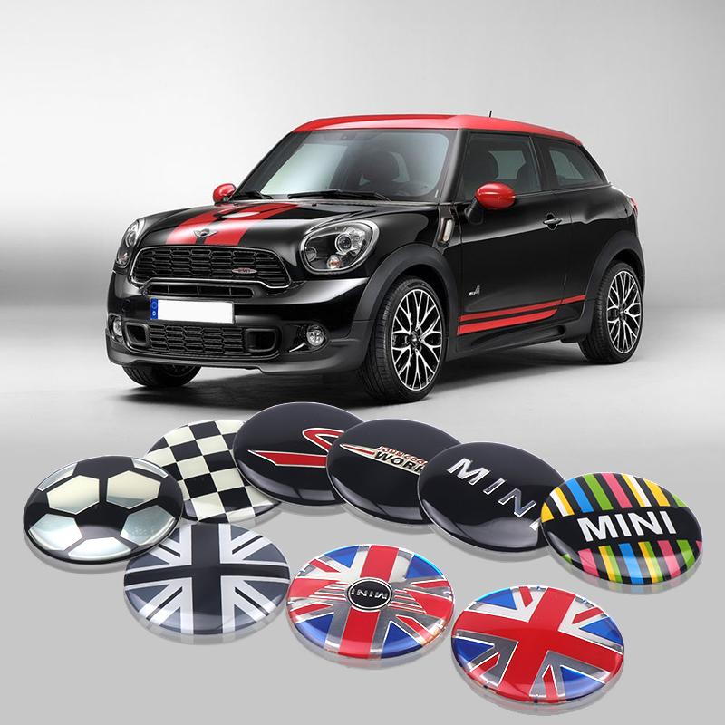 52mm 4pc Car Wheel Center Hub Cap Rim Cover Stickers For Mini Cooper JCW Works Hatch F54 F55 F56 F57 F60 R50 R52 R53 R55 R56 R57 Cnjaw55