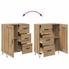 Artisan Oak Sideboard 69.5 x 34 x 90 cm Particleboard