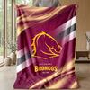 Coperta in Pile Flanella Brisbane Broncos Coperta Calda e Accogliente per Divano Letto Viaggio Uso Stagionale