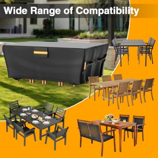 1Pc Waterproof Garden Patio Furniture Cover for Rectangular Outdoor Table Chair