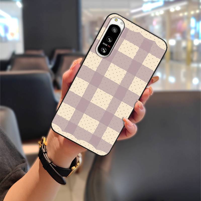 Silicone Cute Phone Case For Sony Xperia5 IV Full Wrap Protective Anti-knock Graffiti Back Cover Anti-dust Shockproof
