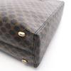 Used CELINE Macadam Handbag PVC Coated Canvas Leather Black Brown Used Women