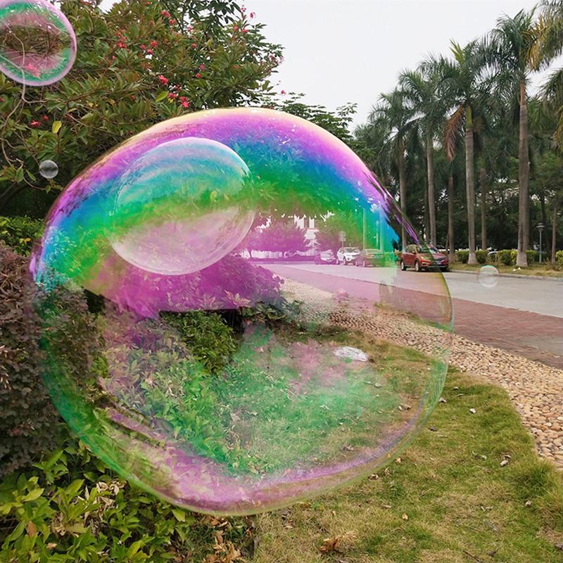 1Set Double Pole Bubble Rope Color Giant Bubble Circle Blowing Bubble Tool
