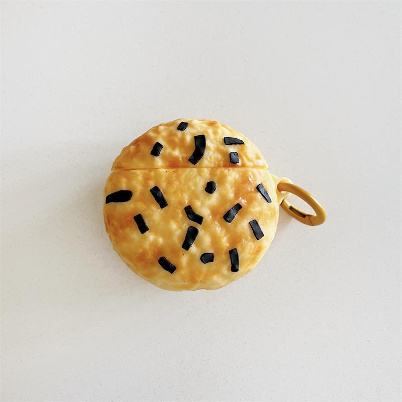Stereo rice cake for apple AirPods pro bluetooth wireless headset cover 1/1/1 generation silicone cute girl