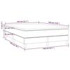 VidaXL Lit à sommier tapissier avec matelas Rose 140x190 cm Velours 3144332