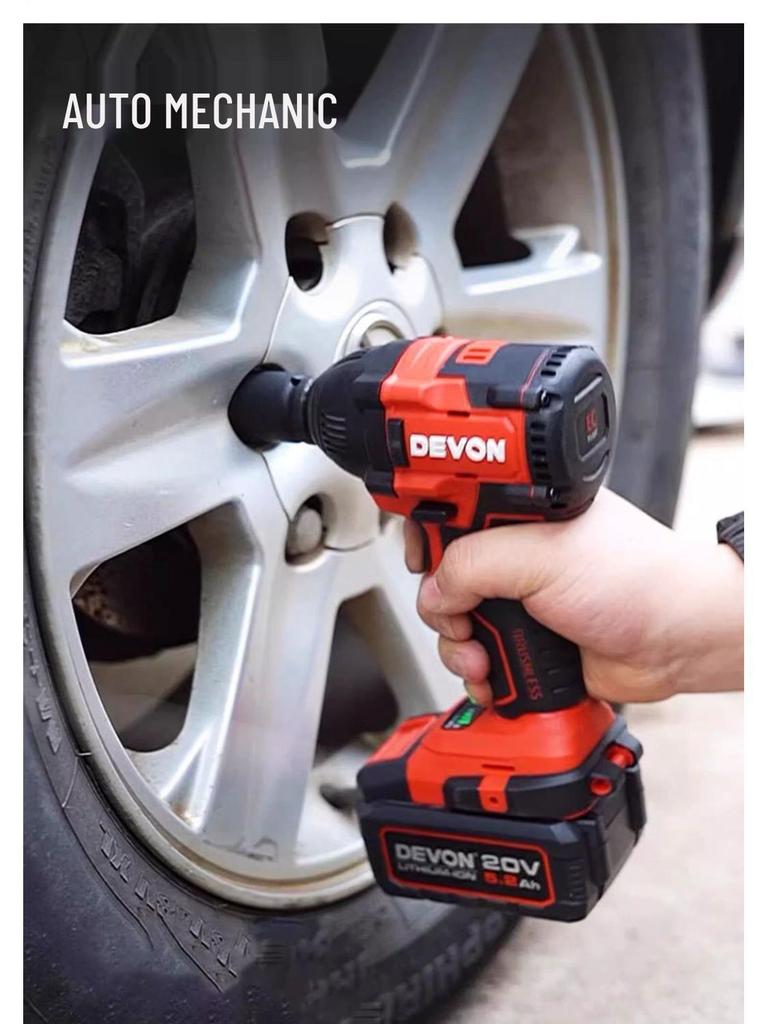 Dayou 5733 Electric Wrench - 350 Large Torque, Lithium Battery, Auto Repair Tire Impact Tool