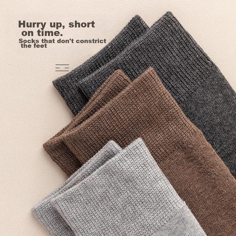 LangSha Men's Socks, Autumn And Winter Fleece-Lined Thick Long Socks, Xinjiang Cotton Terry Socks, High Tube Calf-Length Socks, Long Socks