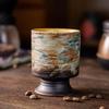 Handbemalte Keramik Kaffee- & Teetasse - Retro Japanisches Ofendesign