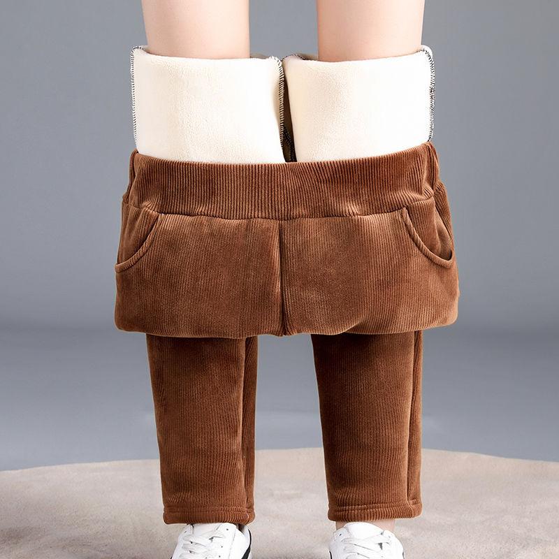 Fleece Pants Winter Women Thick Corduroy Women Baggy Trousers Loose Korean Style Harem Pants Dad Jeans