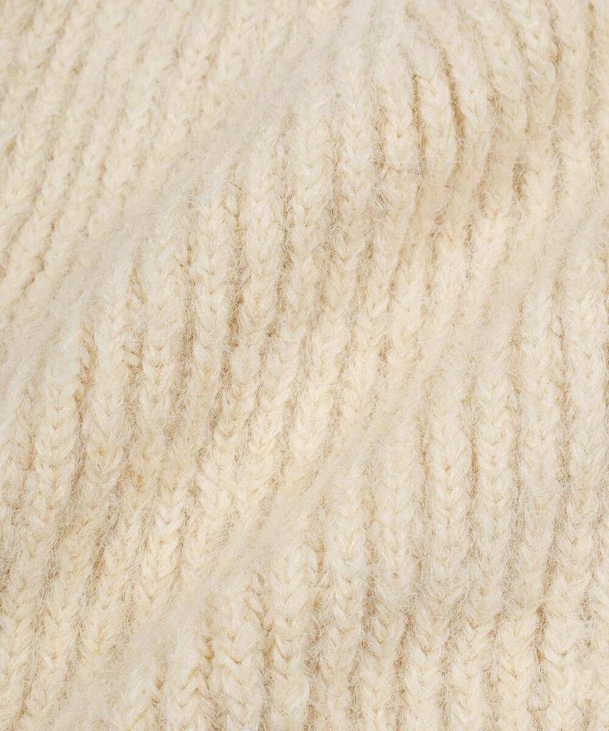 FALLETT Wool Knit Beanie Ivory
