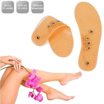 Pair of Magnetic Acupressure Insoles Cuttable Anti Odor Etc... Man Woman