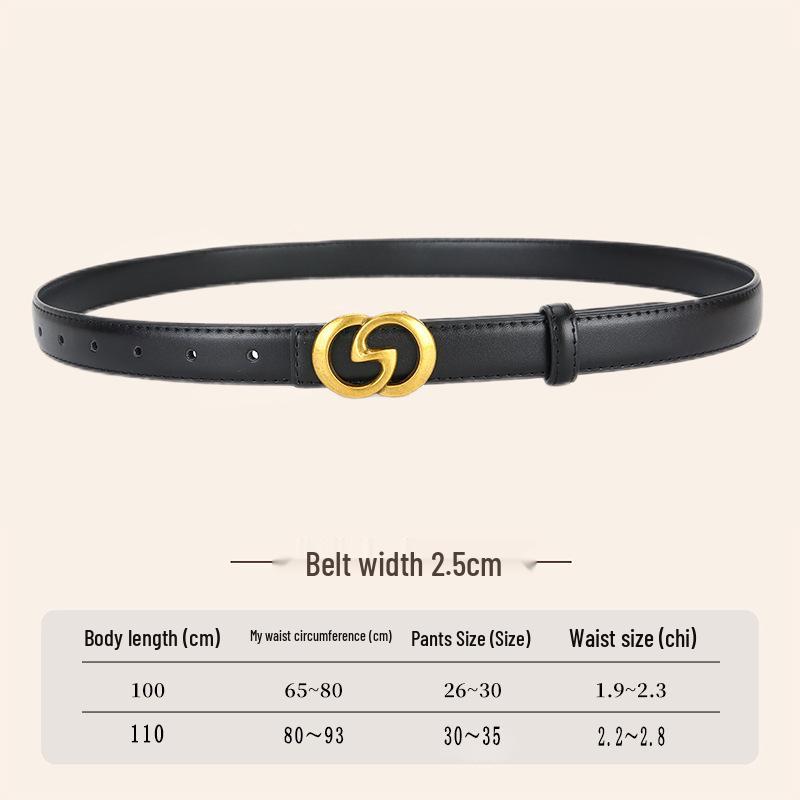 2026 Trendy Women's Korean Style Waist Belt for Jeans: Simple, Versatile, Casual.