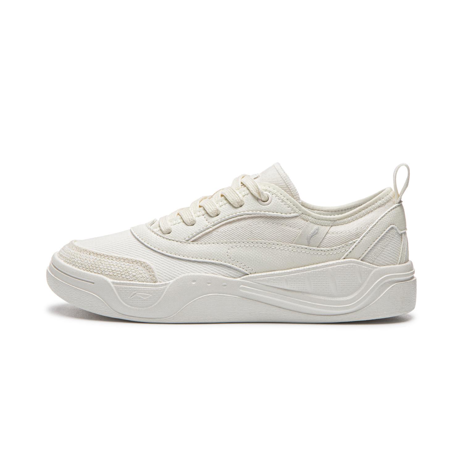 Li Ning Light Sail Скользкие, Износостойкие, Дышащие Низкие Кеды для Скейтборда Женские Туманно-Белые AGCW080-3 35