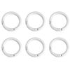 2/5/10Pcs Alloy Spray Painted Open Ring Spring Buckle Clasps For Key Bag Accessories