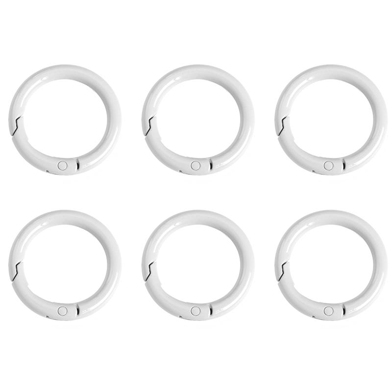 2/5/10Pcs Alloy Spray Painted Open Ring Spring Buckle Clasps For Key Bag Accessories