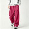 Men's Retro Wide Leg Pants with Loose Straight Fit