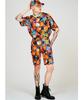 GREEDILOUS Ocean Check Print Shorts Sleeve Top