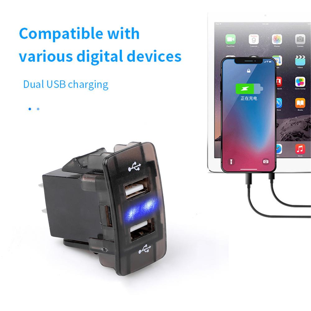 4.2a Dual Usb Car Charger Socket Rocker 12-24v Waterproof Car Phone Charger Motorcycle For Car Boat Truck Rv Marine