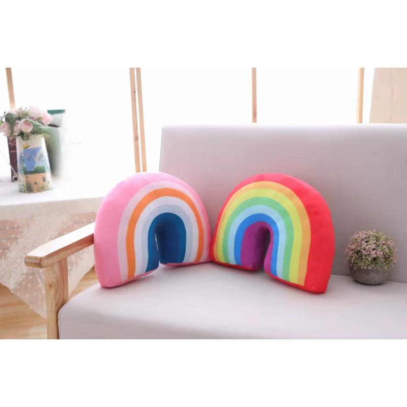 Rainbow Plush Pillow Baby Toys Super Soft Decorative Stuffed Cushion Cartoon  Decorate Room Decor Christmas Gifts Friends Gifts