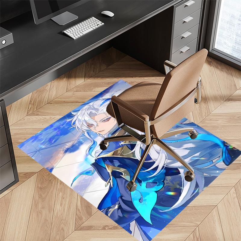 Genshin Impact characters6 Printed Absorbent Washable Carpet, Non-Slip Bathroom Mats, Kitchen Rugs, Yoga Mat,Living Room Entrance, Camping Picnic Rugs