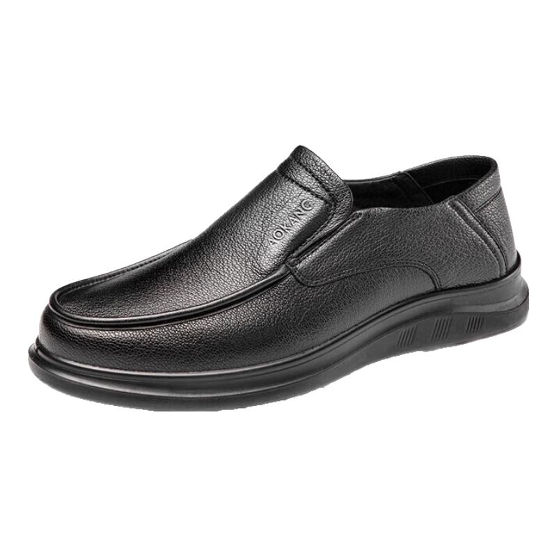 Aokang Men s Sheepskin Slip-on Business Casual Shoes 39
