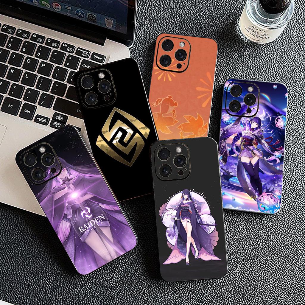 Casing for Xiaomi Redmi Note 12 11 10 A3 Pro 10A 10C 12C Note12 5G 4G Phone Cover Soft Case Genshin Baal Raiden Shogun Impact