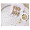 Vintage Nail Stickers Bronzing Gold Silver Nail Art Stickers Heart Nail Decals Nail Supply Nail Art Decoration for Women