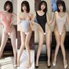 Uus Ice Silk Sexy Through High Cut Body Strong ujumistrikoo läbipaistev Milk Silk Erotic Aluspesu Kehaülikonnad